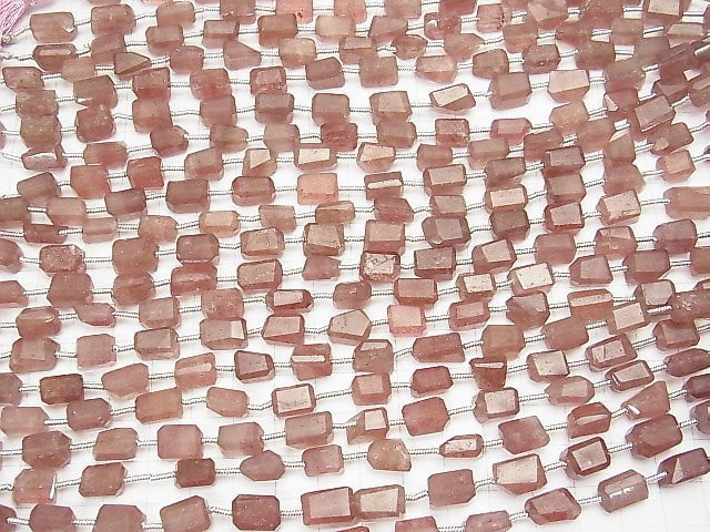 Hochwertig! Pink Epidot AA++ facettierter Nugget 1 Strang Perlen (ca. 7 Zoll / 17 cm)