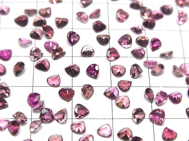 Hochwertiger rosa Turmalin AAA Lose Stein Kastanienförmig facettiert 4x4mm 5 Stück