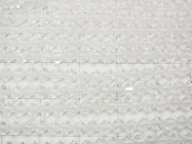 Haute Qualité ! Cristal de Quartz AAA - Taille ronde Abacus 4x4x3mm 1 fil de perles (environ 15 pouces / 38cm)