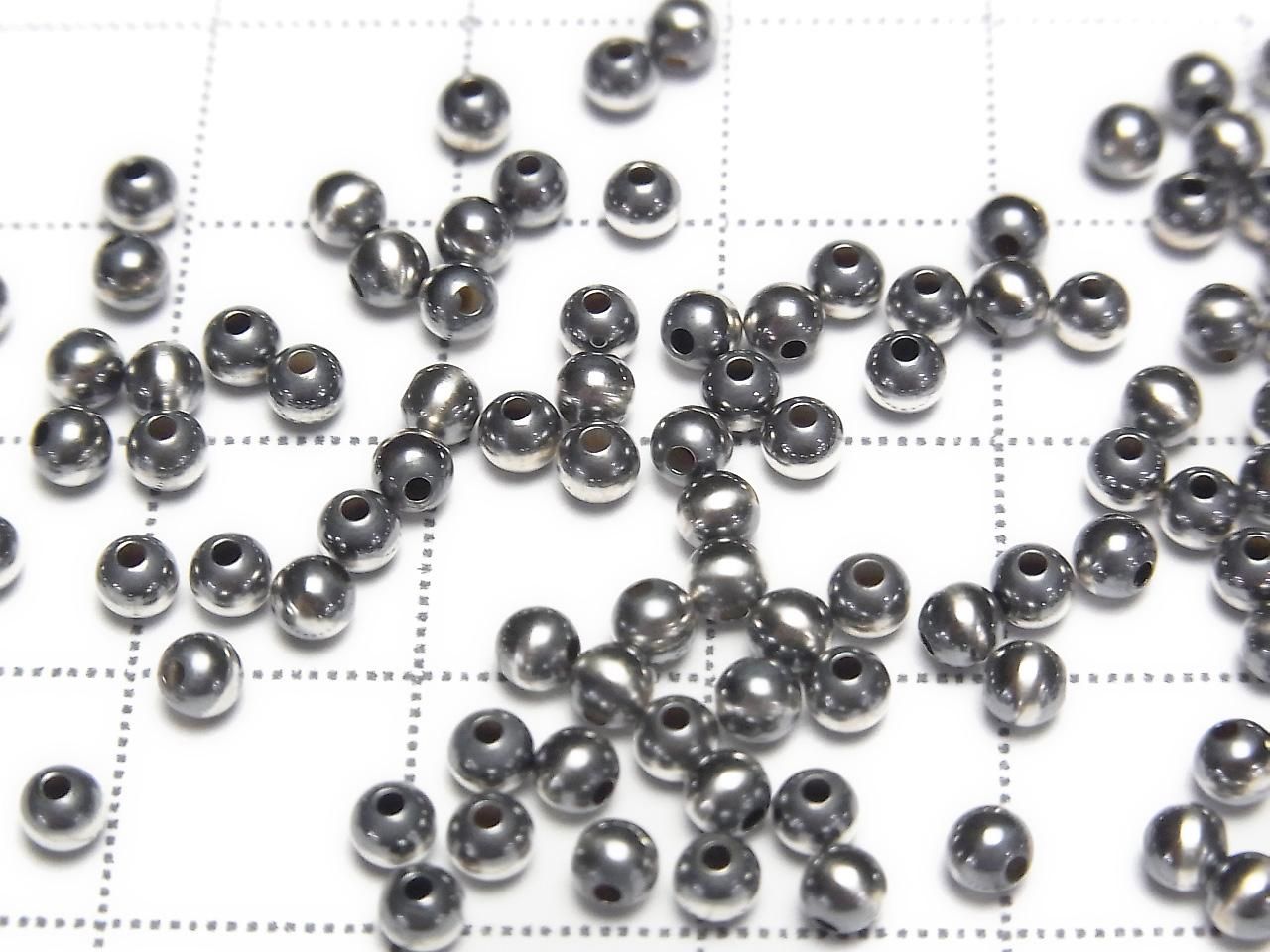 Argent 925 Perles Navajo Rondes 3mm 10pcs
