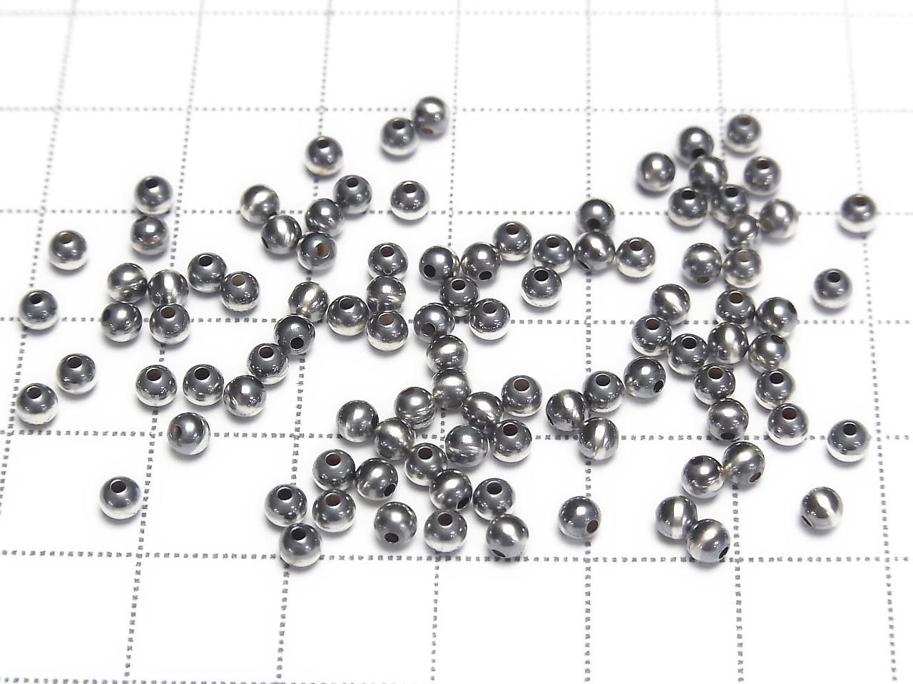 Argent 925 Perles Navajo Rondes 3mm 10pcs