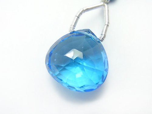 Chestnut Shape, Faceted Briolette, One of a kind, Topaz One of a kind