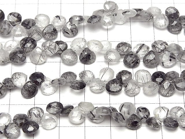 Hohe Qualität Turmalin Quarz AA++ Kastanienfarben Facettierte Briolette 1strang Perlen (ca. 7 Zoll / 18 cm)