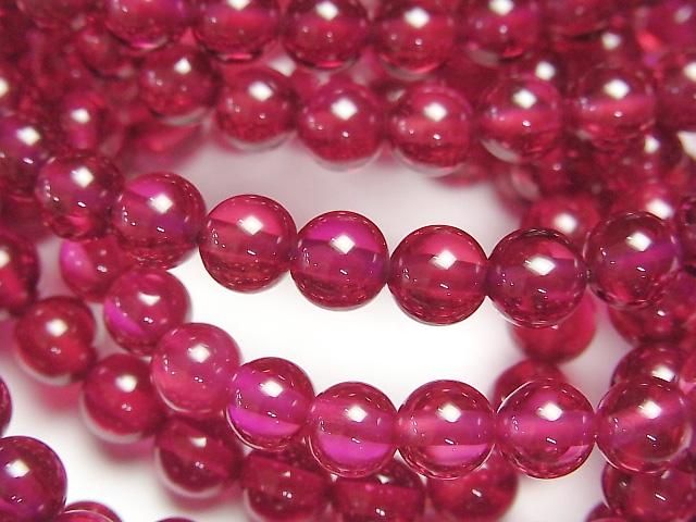 人造紅寶石 AAA 圓珠 6mm 一串(手鍊)