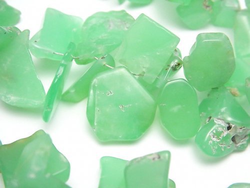 Chrysoprase, Nugget Gemstone Beads