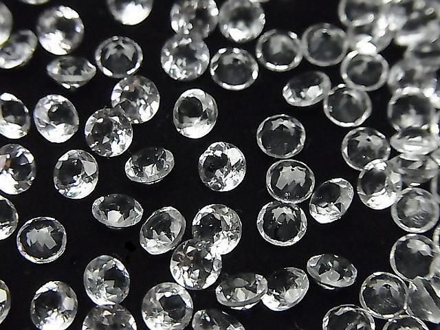 高品質水晶 AAA 散珠 圓刻面 4x4mm 10顆