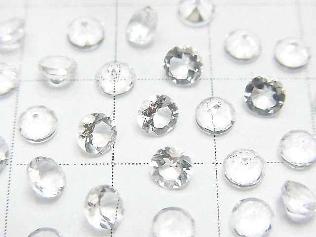高品質水晶 AAA 散珠 圓刻面 4x4mm 10顆