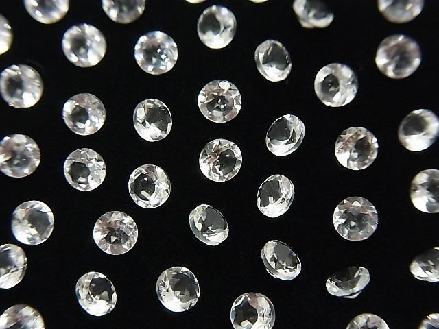 高品質水晶 AAA 散珠 圓刻面 4x4mm 10顆