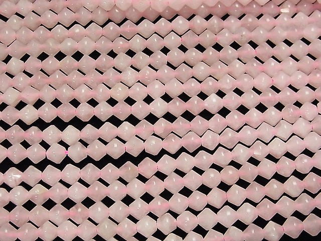 High Quality! 1strand $6.79! Rose Quartz AA++ Faceted Button Rondelle 6x6x5mm 1strand beads (aprx.15inch/38cm)