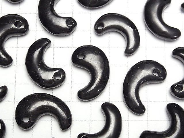 Russia Shungite AA++ Comma Shaped Bead 30x19mm 1pc $4.79!