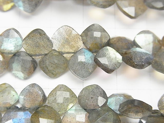 High Quality Labradorite AAA- Diamond Shape half or 1strand beads (aprx.7inch/18cm)