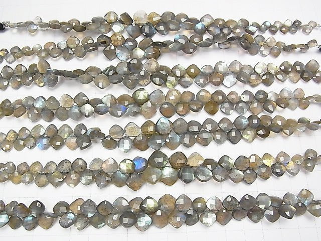 High Quality Labradorite AAA- Diamond Shape half or 1strand beads (aprx.7inch/18cm)