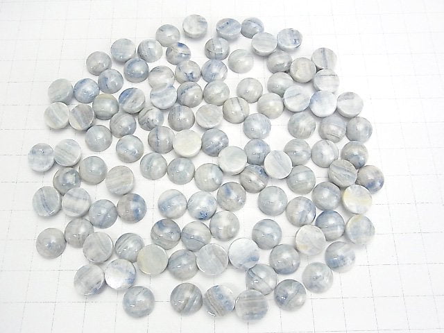 Blaue Scheelit Runde Cabochon 10x10mm 3 Stück