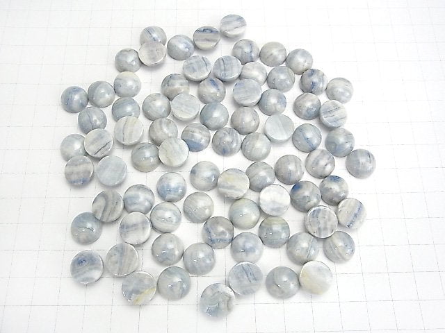 Blaue Scheelit Runde Cabochon 12x12mm 3 Stück