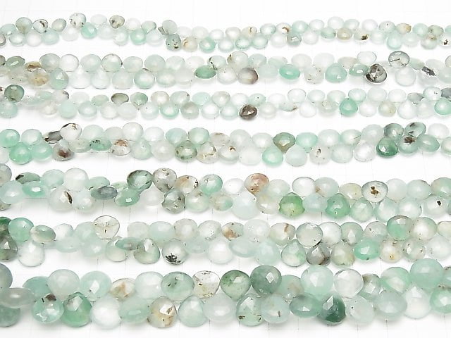 Hochwertiger Aqua Plays Kastanie Facettiert Briolette halb oder 1Strang Perlen (ca. 7 Zoll / 18 cm)