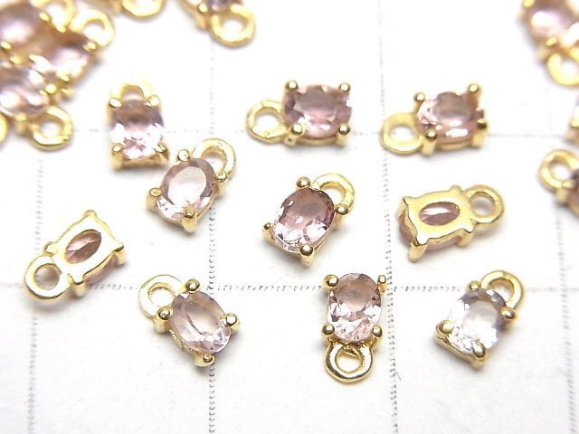 Hochwertiger rosa Turmalin AAA Bezel Setting Oval Facettiert 4x3mm 4 Stück