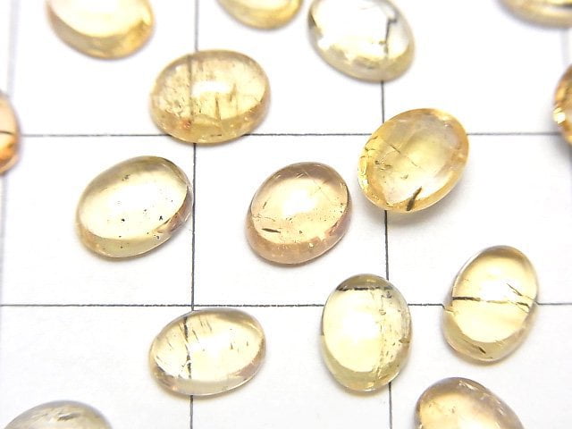 Hochwertiger Imperial Topas AAA- Ovaler Cabochon 6-6.5x5mm 4Stück $14.99!