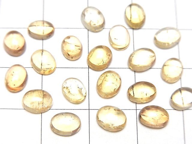 Hochwertiger Imperial Topas AAA- Ovaler Cabochon 6-6.5x5mm 4Stück $14.99!