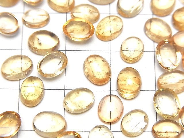 Hochwertiger Imperial Topas AAA- Ovaler Cabochon 7-7.5x6mm 3Stück $14.99!