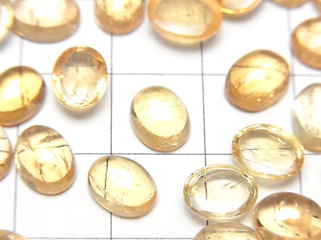 Hochwertiger Imperial Topas AAA- Ovaler Cabochon 8-8.5x6.5mm 3Stück $19.99!