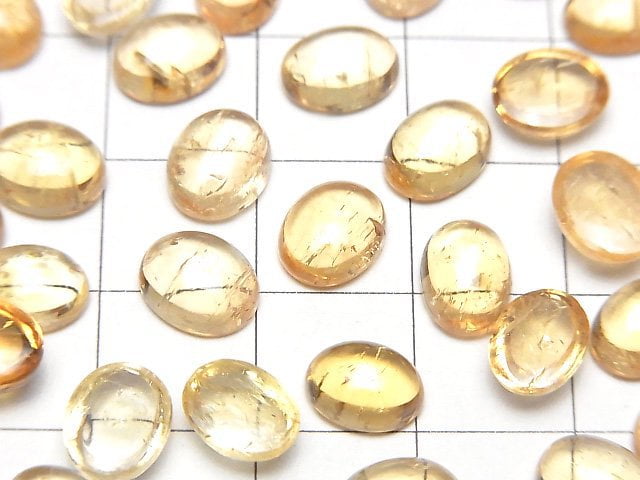 Hochwertiger Imperial Topas AAA- Ovaler Cabochon 8-8.5x6.5mm 3Stück $19.99!