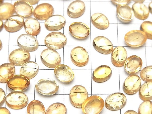Hochwertiger Imperial Topas AAA- Ovaler Cabochon 8-8.5x6.5mm 3Stück $19.99!