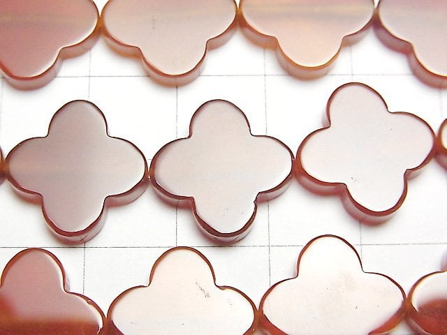 Karnelian AAA- Blumenmotiv 16x16x3.5mm halb oder 1strang Perlen (ca. 15 Zoll / 36 cm)