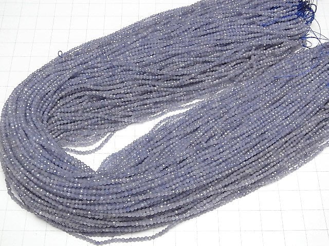 High Quality! Tanzanite AA++ Faceted Round 1.8mm 1strand beads (aprx.15inch/37cm)
