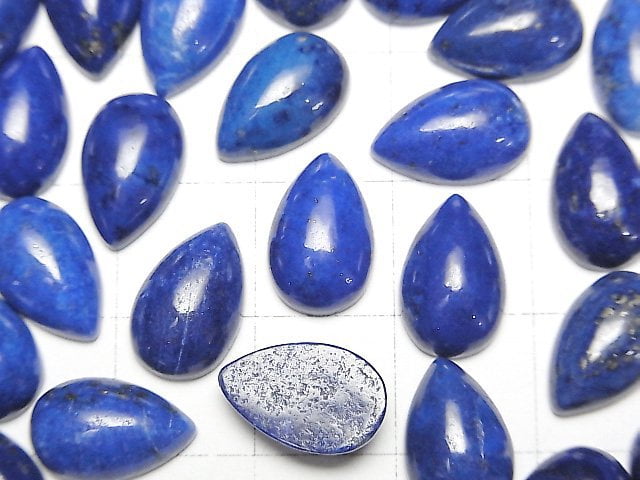Lapislazuli AAA- Tropfenform Cabochon 12x8 mm 3 Stück