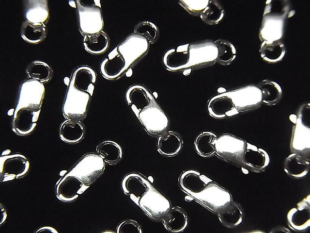 Silver 925 Lobster (with Jump Ring) 8mm Pure Silver Finish 2pcs