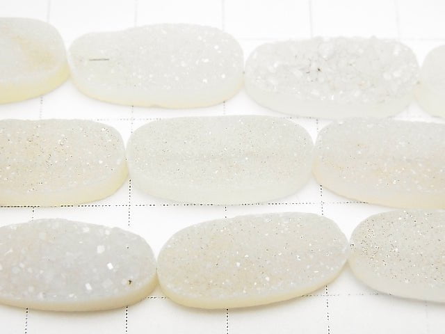 1Strang $29.99! Druzy-Agate oval 18x8mm 1Strang Perlen (ca. 6inch/16cm)