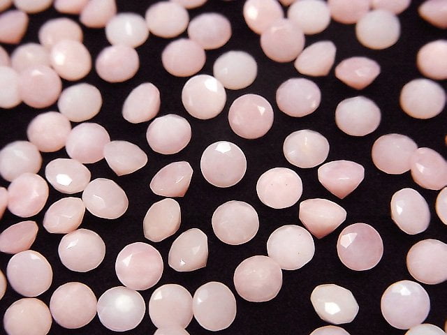 Rosenquarz AAA- Lose Steine Rund Facettiert 4x4mm 10 Stück