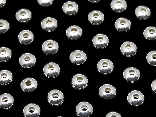 Silver925 Rondelle 2.5mm,3mm,4mm,5mm,6mm Pure Silver Finish 5pcs