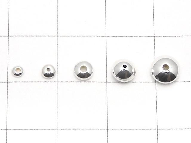 925純銀切面圓珠 2.5mm,3mm,4mm,5mm,6mm,足銀電鍍,5顆裝