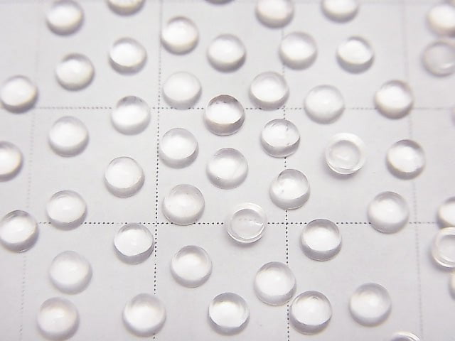 High Quality Rose Quartz AAA Round Cabochon 3x3mm 10pcs