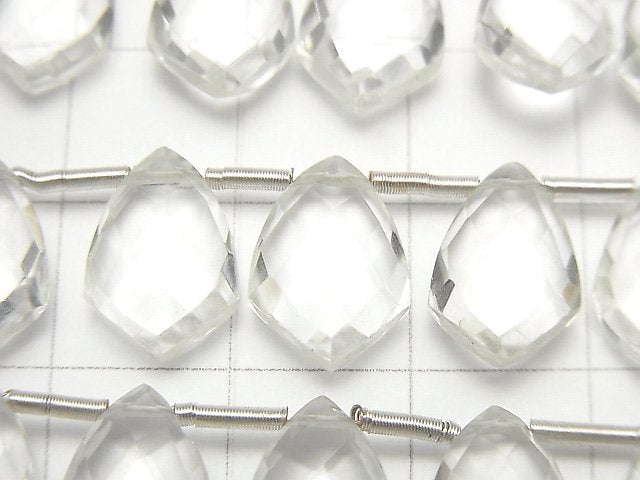 Hochwertiger Kristall AAA Deformation Facettiert Marquise 12x8mm halb oder 1 Strang Perlen (18 Stück)