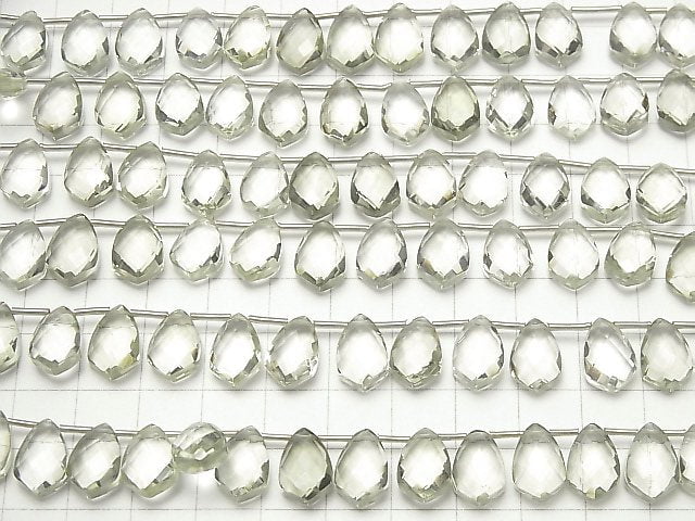 High Quality Green Amethyst AAA Deformation Faceted Marquise 12x8mm half or 1strand beads (18pcs ).