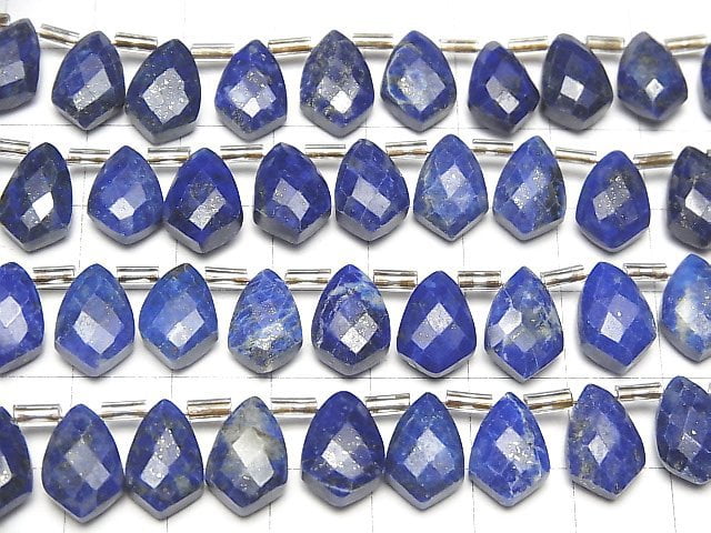 Lapislazuli AA++ Deformed Faceted Marquise 12x8mm half or 1strand beads (18pcs )