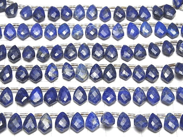 Lapislazuli AA++ Deformed Faceted Marquise 12x8mm half or 1strand beads (18pcs )
