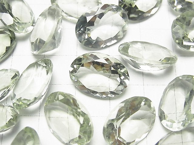 Hochwertiger grüner Amethyst AAA Ungebohrt Oval facettiert 18x13mm 2 Stück 15,99 $!