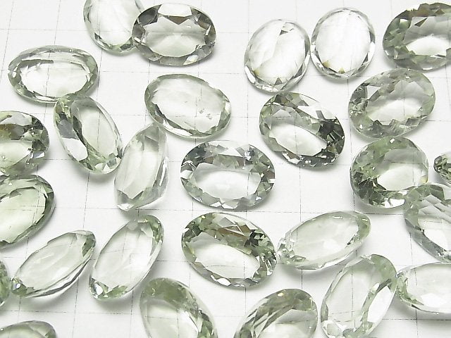 Hochwertiger grüner Amethyst AAA Ungebohrt Oval facettiert 18x13mm 2 Stück 15,99 $!