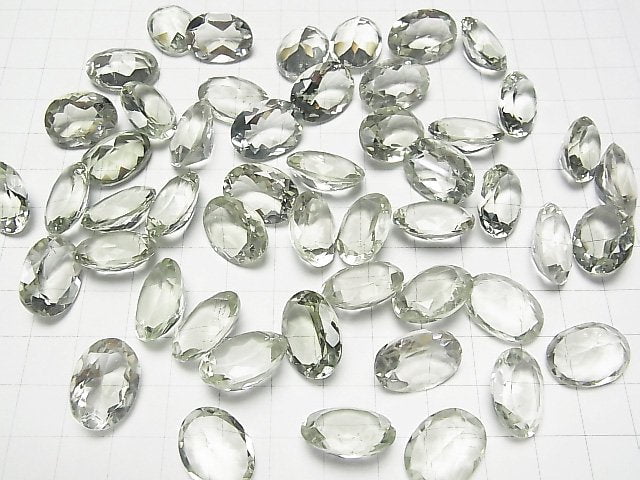 Hochwertiger grüner Amethyst AAA Ungebohrt Oval facettiert 18x13mm 2 Stück 15,99 $!