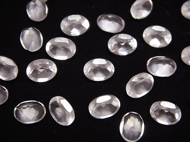 Hochwertiger Rosenquarz AAA Lose Stein Oval Facettiert 8x6mm 5 Stück