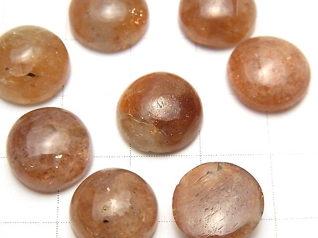 Sunstone AA+ Round Cabochon 12x12mm 3pcs $14.99!