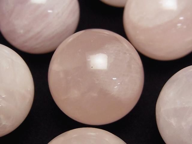 Rosenquarz AA++ Kugel, Rund 30mm 2 Stück