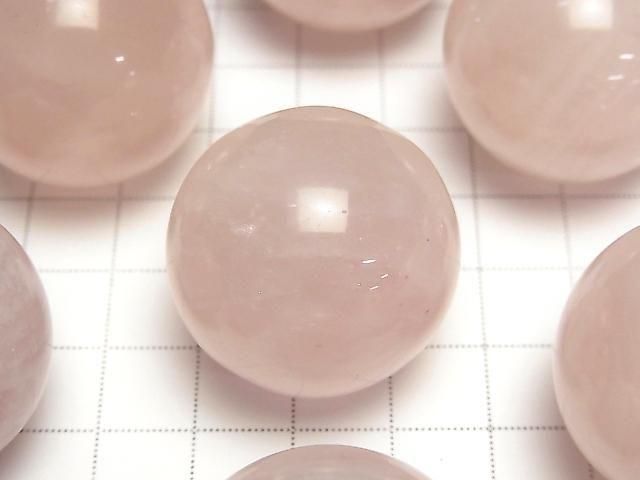 Rosenquarz AA++ Kugel, Rund 30mm 2 Stück
