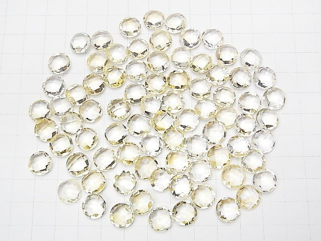 Hochwertiger heller Citrin AAA Ungelocht Münze Kissenform 10x10mm 5 Stück $6.79!
