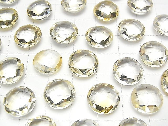 High Quality Light Color Citrine AAA Undrilled Coin Cushion Cut 12x12mm 4pcs $7.79!
