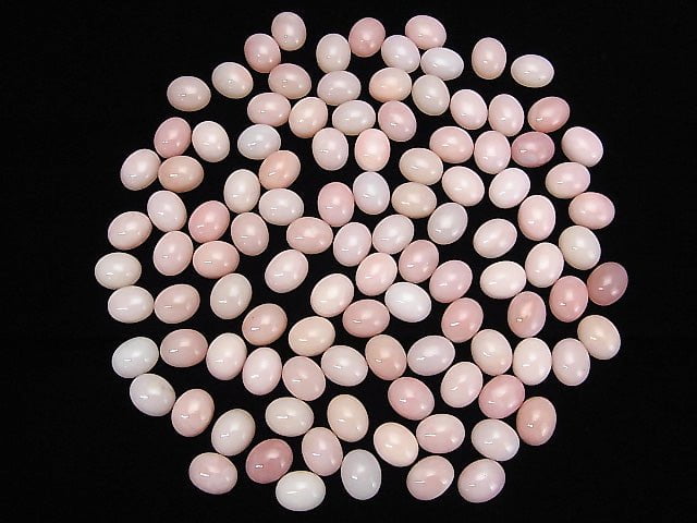 Rosa Opal AAA- Oval Cabochon 10x8mm 3 Stück 8,79 $!