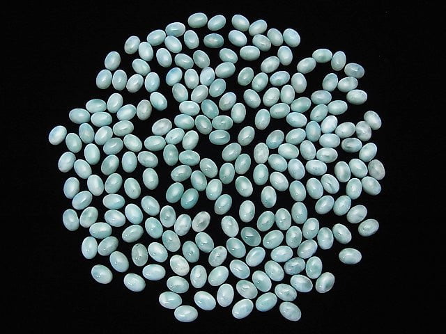 Larimar Pectolite AA++ Oval Cabochon 7x5mm 5pcs